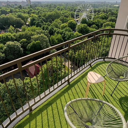 Downtown W Jacuzzi&terrace Parkview V2 דירה *